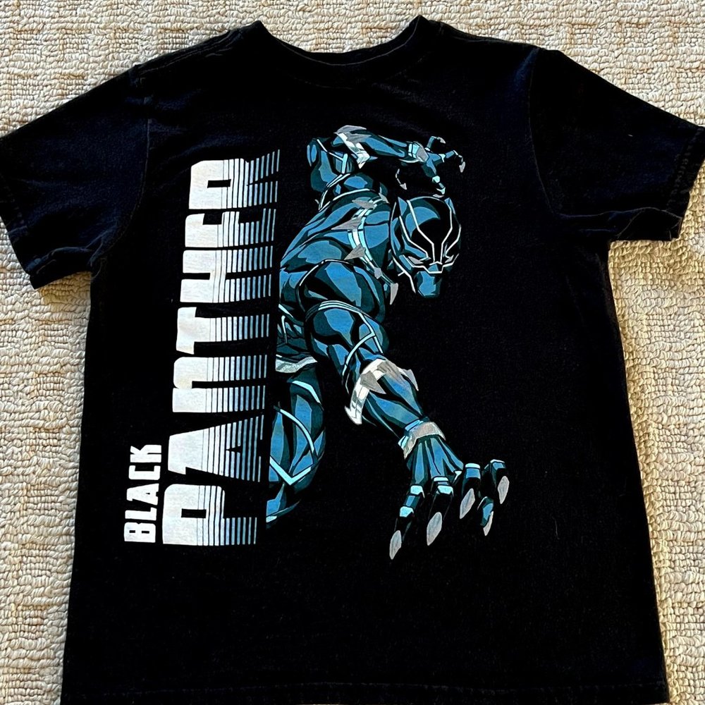 Marvel Boys Black Panther Shirt - Size Small